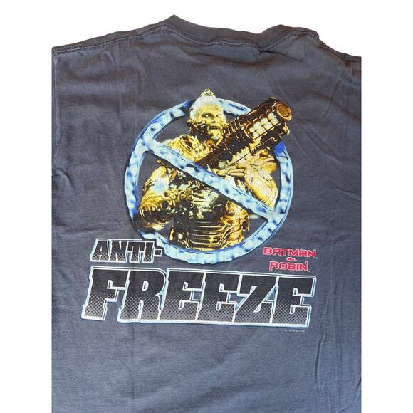 Vintage 1997 DC Comics RARE Anti- Freeze Batman Men's T-Shirt Navy Blue Size XL - Picture 2 of 10